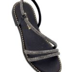 Ragazza Δερμάτινα Γυναικεία Σανδάλια Ανατομικά σε Μαύρο Χρώμα - Image 4