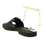 Ragazza Δερμάτινα Γυναικεία Σανδάλια Ανατομικά σε Μαύρο Χρώμα - Image 6