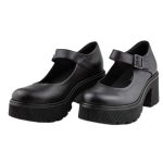 Ragazza Δερμάτινες Γόβες με Λουράκι Μαύρες - Image 3