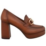 Ragazza Δερμάτινες Γόβες με Ψηλό Τακούνι Ταμπά