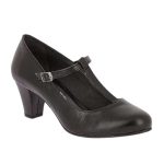 Ragazza Γόβες με Λουράκι & Χοντρό Μεσαίο Τακούνι Μαύρες 0140 - Image 6