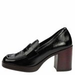 Ragazza Μοκασίνια Μαύρα Λουστρίν Δερμάτινα 0470-A - Image 5