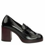 Ragazza Μοκασίνια Μαύρα Λουστρίν Δερμάτινα 0470-A