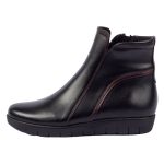 Softies Δερμάτινα Γυναικεία Μποτάκια Αστραγάλου Μαύρα - Image 3