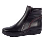 Softies Δερμάτινα Γυναικεία Μποτάκια Αστραγάλου Μαύρα - Image 4