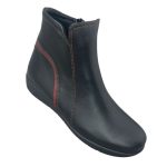 Softies Δερμάτινα Γυναικεία Μποτάκια Αστραγάλου Μαύρα - Image 5