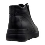 Γυναικείο Δερμάτινο Ανατομικό Μποτάκι με κορδόνια & φερμουάρ - Image 6