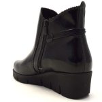 Softies Γυναικεία Μποτάκια Αστραγάλου από Λουστρίνι με Μεσαίο Τακούνι Μαύρα - Image 4