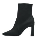 Tamaris Suede Γυναικεία Μποτάκια με Ψηλό Τακούνι Μαύρα - Image 5