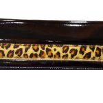 Τσαντάκι χειρός μαύρο λεοπάρ χρώμα μεσαίο μέγεθος - Image 2