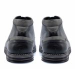 Softies Δερμάτινα Ανδρικά Μποτάκια Black/Grey - Image 4
