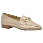 Ragazza Δερμάτινα Γυναικεία Μοκασίνια σε Χρυσό Χρώμα - Image 4