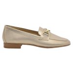 Ragazza Δερμάτινα Γυναικεία Μοκασίνια σε Χρυσό Χρώμα