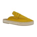 Ragazza Flat Δερμάτινα Mules σε κίτρινο χρώμα - Image 3