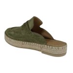 Ragazza Flat Δερμάτινα Mules σε λαδί χρώμα - Image 5