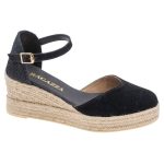 Ragazza Καλοκαιρινές Γυναικείες Πλατφόρμες σε Στυλ Εσπαντρίγιας Μαύρες - Image 5