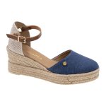 Ragazza Καλοκαιρινές Γυναικείες Πλατφόρμες σε Στυλ Εσπαντρίγιας Μπλε