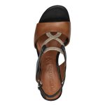 Tamaris σφηνοειδή σανδάλια σε καφέ 1-28379-42-392 - Image 6