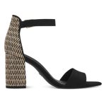 Tamaris σφηνοειδή σανδάλια σε μαύρο χρώμα 1-28356-42 098