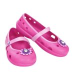 Crocs Παιδικά Ανατομικά Παπουτσάκια Θαλάσσης Keeley Petal Charm Flat Φούξια - Image 5