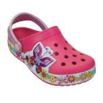 Crocs Παιδικά Ανατομικά Σαμπό Θαλάσσης Crocband Butterfly Clog Φούξια