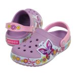 Crocs Παιδικά Ανατομικά Σαμπό Θαλάσσης Crocband Butterfly Clog Μωβ - Image 3