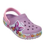 Crocs Παιδικά Ανατομικά Σαμπό Θαλάσσης Crocband Butterfly Clog Μωβ - Image 6