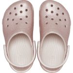 Crocs Παιδικά Παπουτσάκια Θαλάσσης Classic Glitter Clog K Ροζ - Image 6