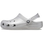 Crocs Παιδικά Παπουτσάκια Θαλάσσης Classic Glitter Clog Κ Silver - Image 3
