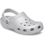 Crocs Παιδικά Παπουτσάκια Θαλάσσης Classic Glitter Clog Κ Silver - Image 7