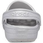 Crocs Παιδικά Παπουτσάκια Θαλάσσης Classic Glitter Clog Κ Silver - Image 8