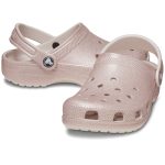 Crocs Παιδικά Παπουτσάκια Θαλάσσης Classic Glitter Clog T Ροζ - Image 5