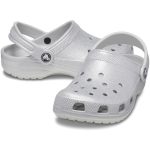 Crocs Παιδικά Παπουτσάκια Θαλάσσης Classic Glitter Clog T Silver - Image 5