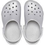 Crocs Παιδικά Παπουτσάκια Θαλάσσης Classic Glitter Clog T Silver - Image 4