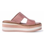 Tamaris Καλοκαιρινές Γυναικείες Πλατφόρμες σε Στυλ Παντόφλας Ροζ