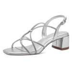 Tamaris σφηνοειδή σανδάλια σε ασημί χρώμα 1-28236-42-941 - Image 4