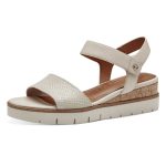 Tamaris Σφηνοειδή σανδάλια σε ivory χρώμα 1-28203-42-430 - Image 5