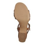 Tamaris Σφηνοειδή σανδάλια σε καφέ χρώμα 1-28005-42 440 - Image 4