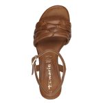 Tamaris Σφηνοειδή σανδάλια σε καφέ χρώμα 1-28005-42 440 - Image 5