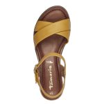 Tamaris Σφηνοειδή σανδάλια σε κίτρινο χρώμα 1-28106-42-602 - Image 5