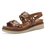 Tamaris Σφηνοειδή σανδάλια σε κονιάκ χρώμα 1-28212-42 305 - Image 4