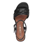 Tamaris Σφηνοειδή σανδάλια σε μαύρο χρώμα 1-28005-42 001 - Image 3