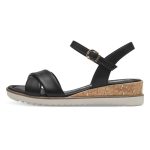 Tamaris Σφηνοειδή σανδάλια σε μαύρο χρώμα 1-28106-42-001 - Image 6