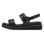 Tamaris Σφηνοειδή σανδάλια σε μαύρο χρώμα 1-28212-42 001 - Image 4