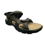 Adam's Shoes Ανδρικά Σανδάλια σε σκούρο γκρι χρώμα - Image 4