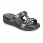 Crocs Monterey Metallic Σαγιονάρες σε Μαύρο Χρώμα - Image 5