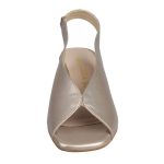 Ragazza Δερμάτινα Γυναικεία Πέδιλα σε χρώμα άμμου - Image 3