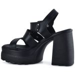 Δερμάτινo μαύρο πέδιλο Harris 334-4330 - Image 5