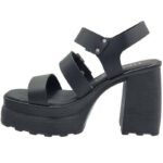 Harris 334-4330 Γυναικεία Δερμάτινα Πέδιλα Μαύρο Classic Comfort - Image 6