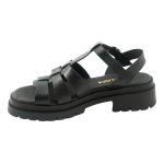 Ragazza Δερμάτινα Γυναικεία Σανδάλια σε Μαύρο Χρώμα 0544 - Image 5